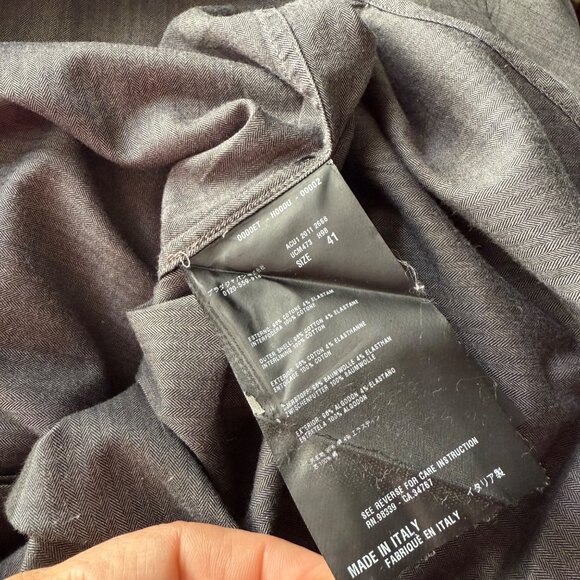 Size 41/16 Prada Mens solid dark gray Button-Up Dress Shirt Slim Fit - Picture 6 of 8